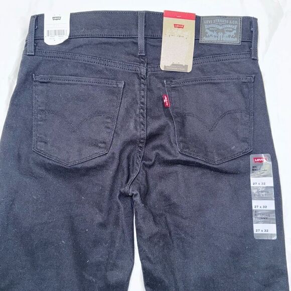 Levi’s Black Slim Fit Shaping skinny Full Length Jeans size 27x32- brand new! - Picture 2 of 14